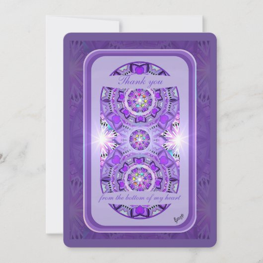 紫W2 サンキューカード (正面)