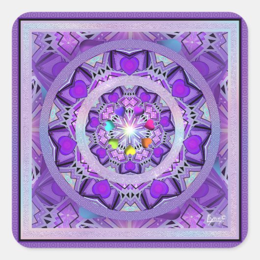 紫W2 スクエアシール (正面)