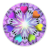 紫W2 セラミックノブ (正面)