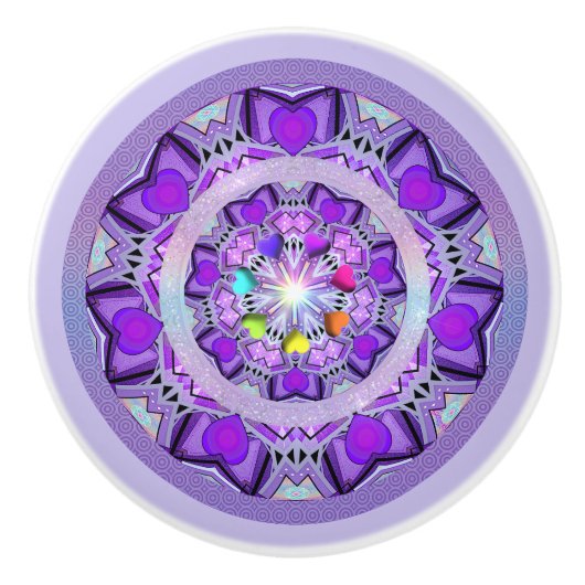 紫W2 セラミックノブ (正面)