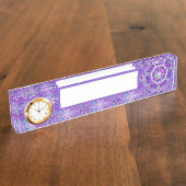 紫W2 デスクネームプレート (側面)