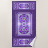 紫W2 ビーチタオル (正面)