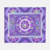 紫W2 フリースブランケット (正面(横))