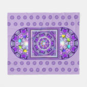 紫W2 フリースブランケット (正面(横))