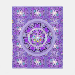 紫W2 フリースブランケット