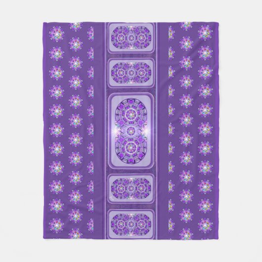 紫W2 フリースブランケット (正面)