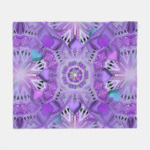 紫W2 フリースブランケット (正面(横))