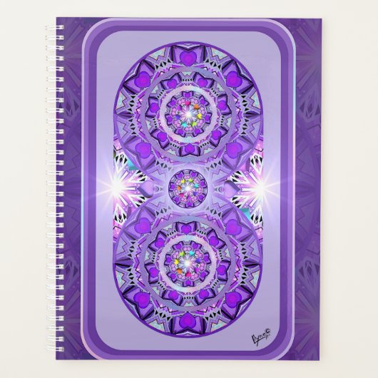 紫W2 プランナー手帳 (正面)