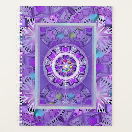 紫W2 プランナー手帳 (正面)