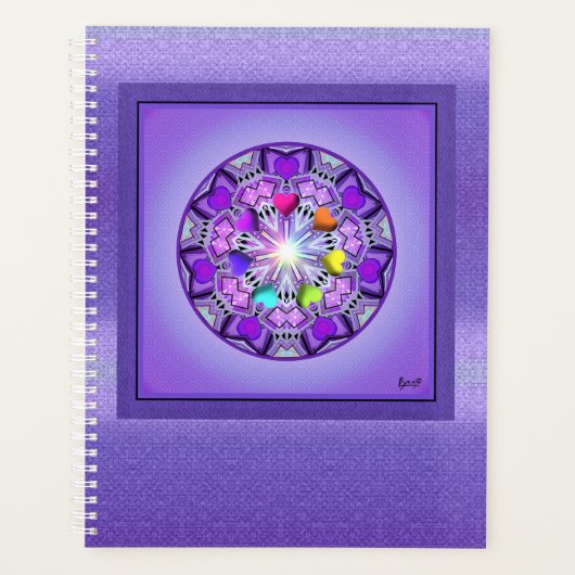 紫W2 プランナー手帳 (正面)