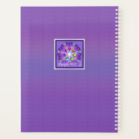 紫W2 プランナー手帳 (裏面)