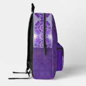 紫W2 プリントバックパック (左)