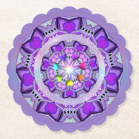 紫W2 ペーパーコースター (正面)