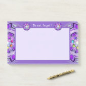 紫W2 ポストイット (デスク)