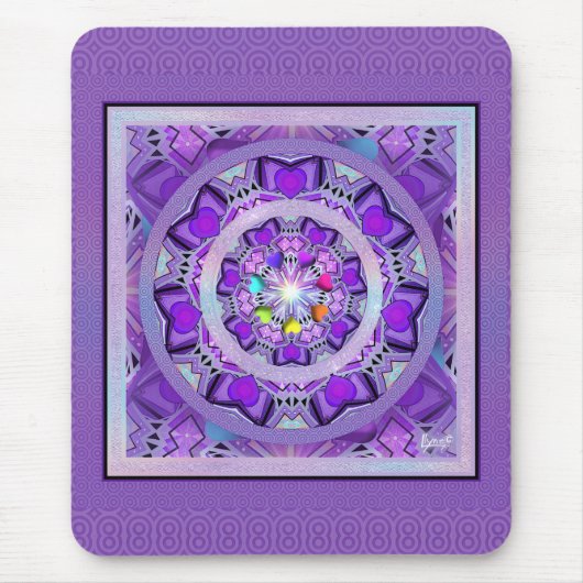 紫W2 マウスパッド (正面)
