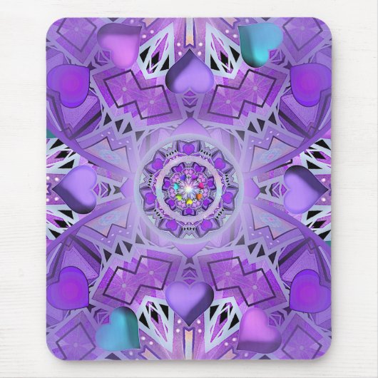 紫W2 マウスパッド (正面)