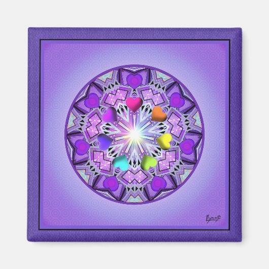 紫W2 マグネット (正面)