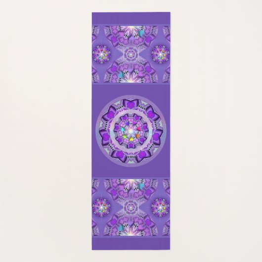 紫W2 ヨガマット (裏面)