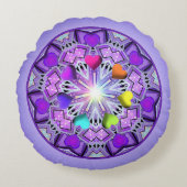 紫W2 ラウンドクッション (正面)