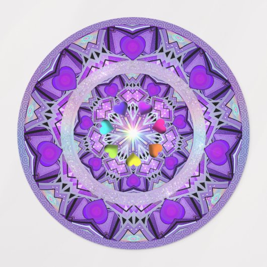 紫W2 ラベル (デザイン1)