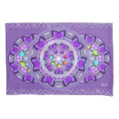 紫W2 枕カバー (正面)