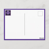 紫W3はがき ポストカード (裏面)