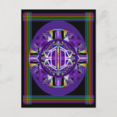 紫W3はがき ポストカード (正面)