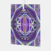 紫W3 ガラスオーナメント (正面左)