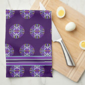紫W3 キッチンタオル (四つ折り)