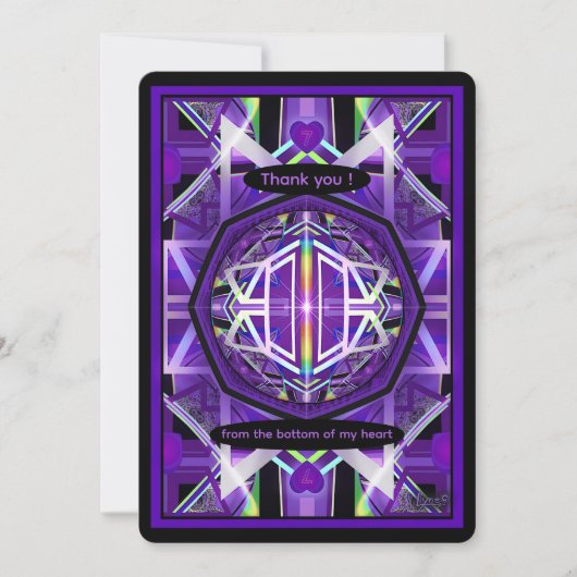紫W3 サンキューカード (正面)