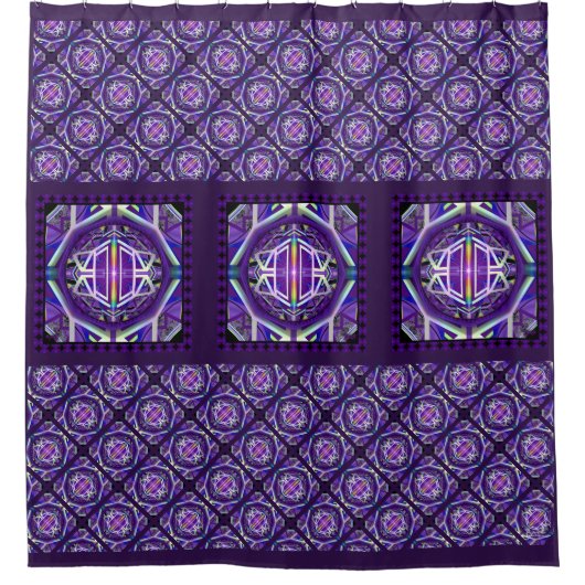 紫W3 シャワーカーテン (正面)