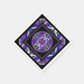 紫W3 スタンダードカクテルナプキン (角)