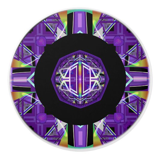 紫W3 セラミックノブ (正面)