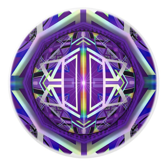 紫W3 セラミックノブ (正面)