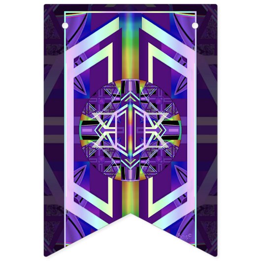 紫W3 バンティングフラッグ (第2の旗)