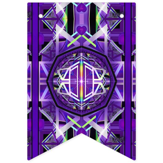 紫W3 バンティングフラッグ (第1の旗)