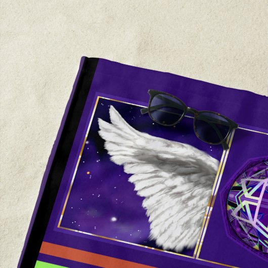 紫W3 ビーチタオル (インサイチュ)