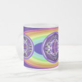 紫W3 フロストグラスマグカップ (正面左)