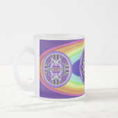 紫W3 フロストグラスマグカップ (左)