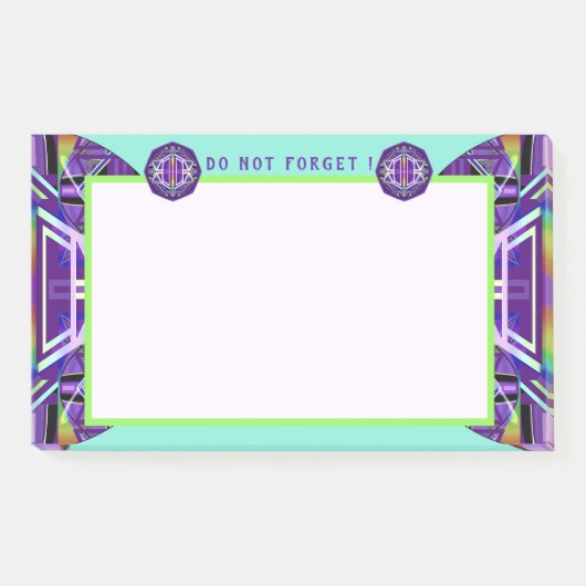 紫W3 ポストイット (正面)