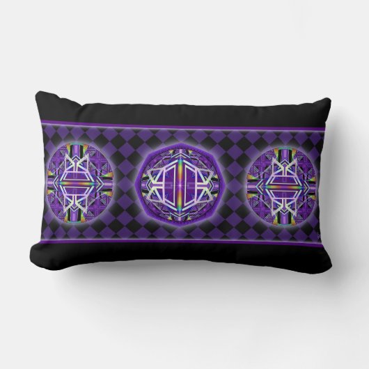紫W3 ランバークッション (正面)