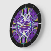 紫W3 ラージ壁時計 (傾斜)