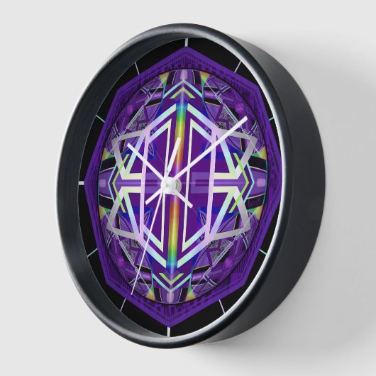 紫W3 壁時計 (傾斜)