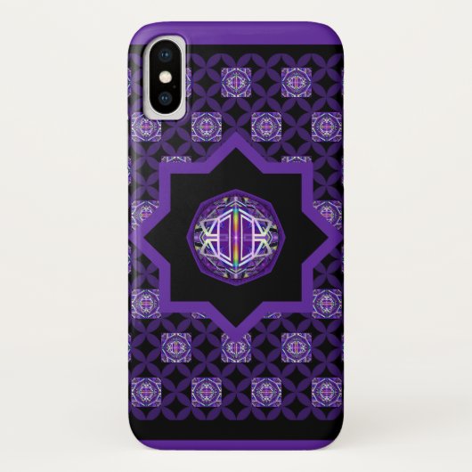 紫W3 Case-Mate iPhoneケース (裏面)