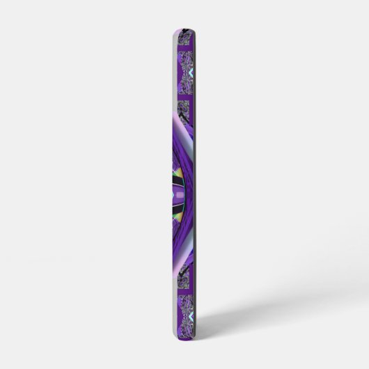 紫w3 samsung galaxyケース (左側面)