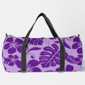 紫x 2のピンクビキニ模様 ダッフルバッグ (正面)