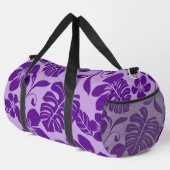 紫x 2のピンクビキニ模様 ダッフルバッグ (右コーナー)