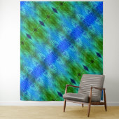 紫X GLイカット7 タペストリー (インサイチュ)