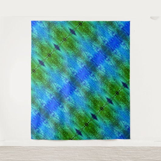 紫X GLイカット7 タペストリー (正面)