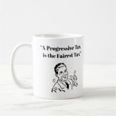 累進税は最も公平な税 コーヒーマグカップ (左)